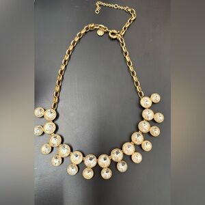 J. Crew Rhinestone Bib Statemnet Necklace